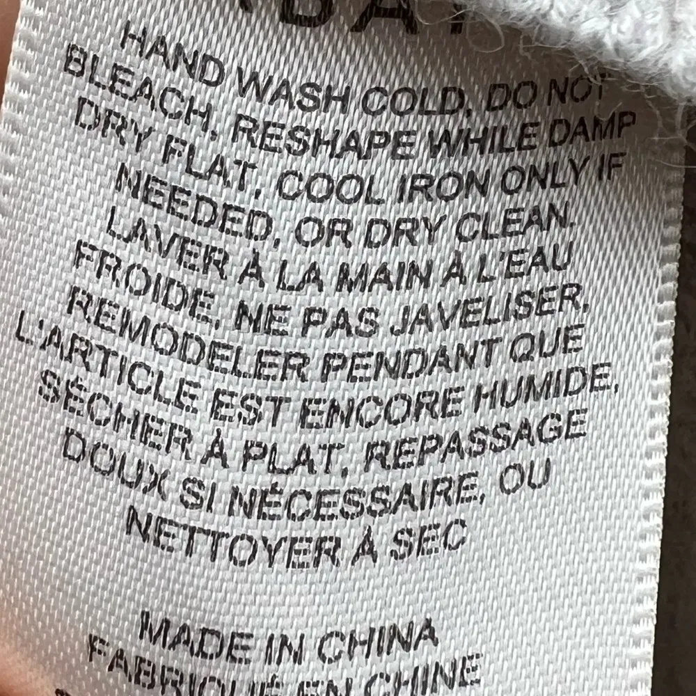 Column Sweater Grey Wool Linen Blend Pullover Size Large - Image 6