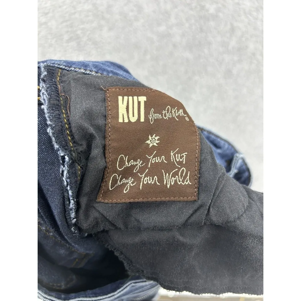 Kut From the Kloth Women's Blue Denim Jeans Size 8 Medium Wash Cotton Skinny - Image 4