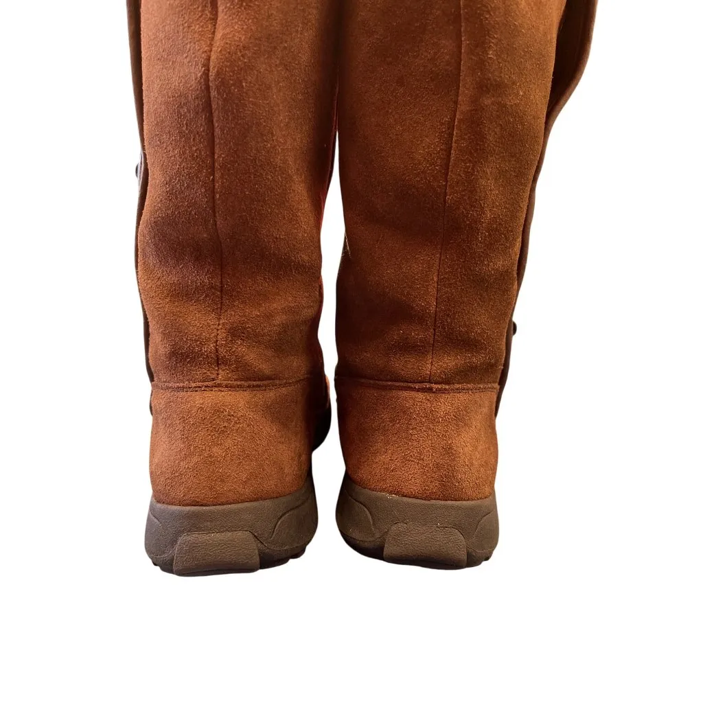 Lands End Womens Brown Suede Winter Boots Sz 8 SKU 8946 - Image 5