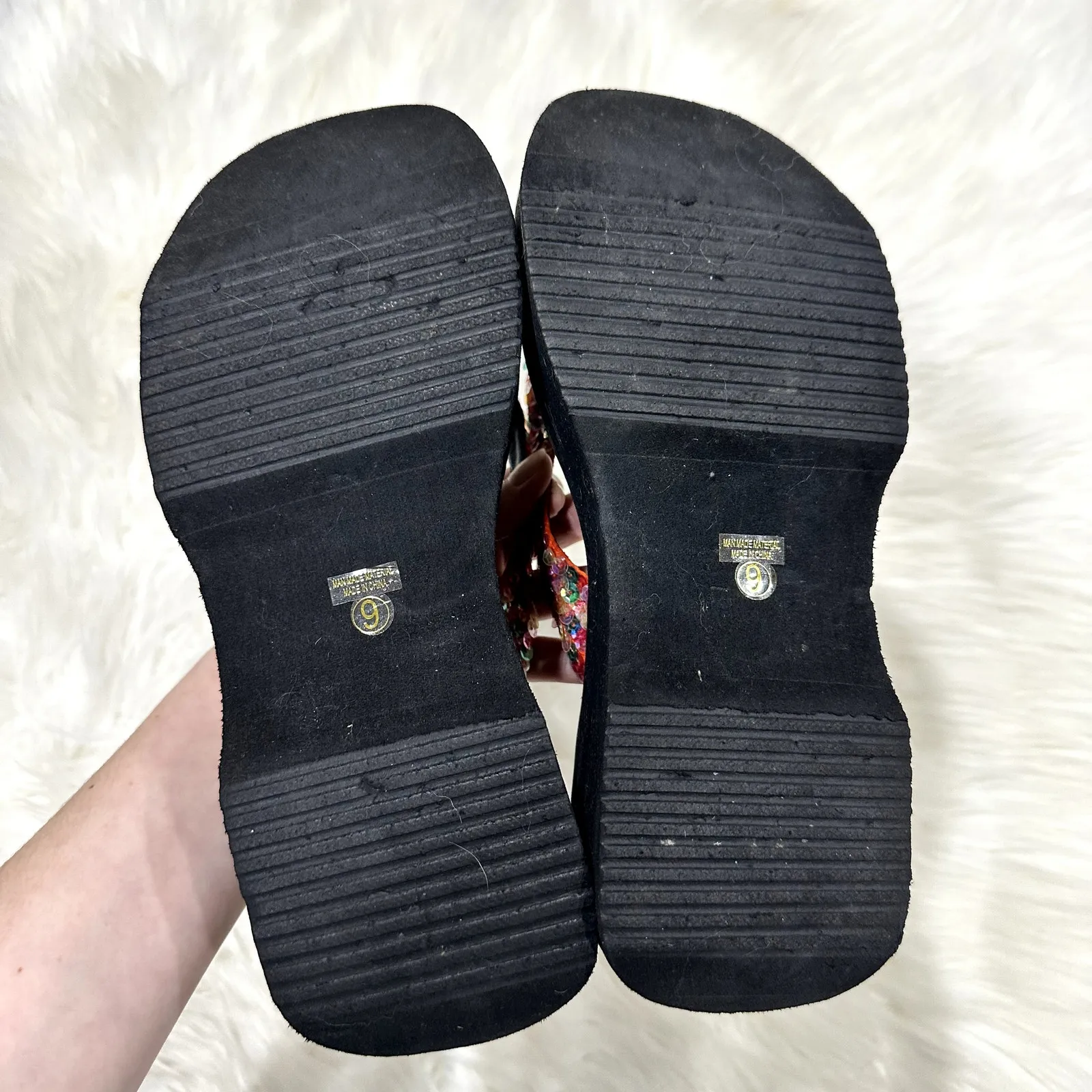 Yellow Box Y2K Platform Sandal Sz 9 - Image 8