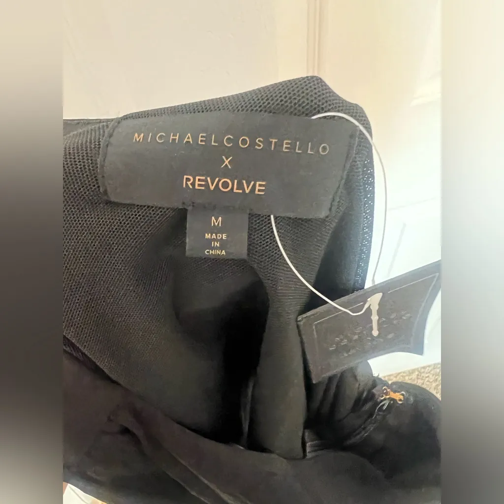 Michael Costello x REVOLVE Lilith Gown in Black - Image 8