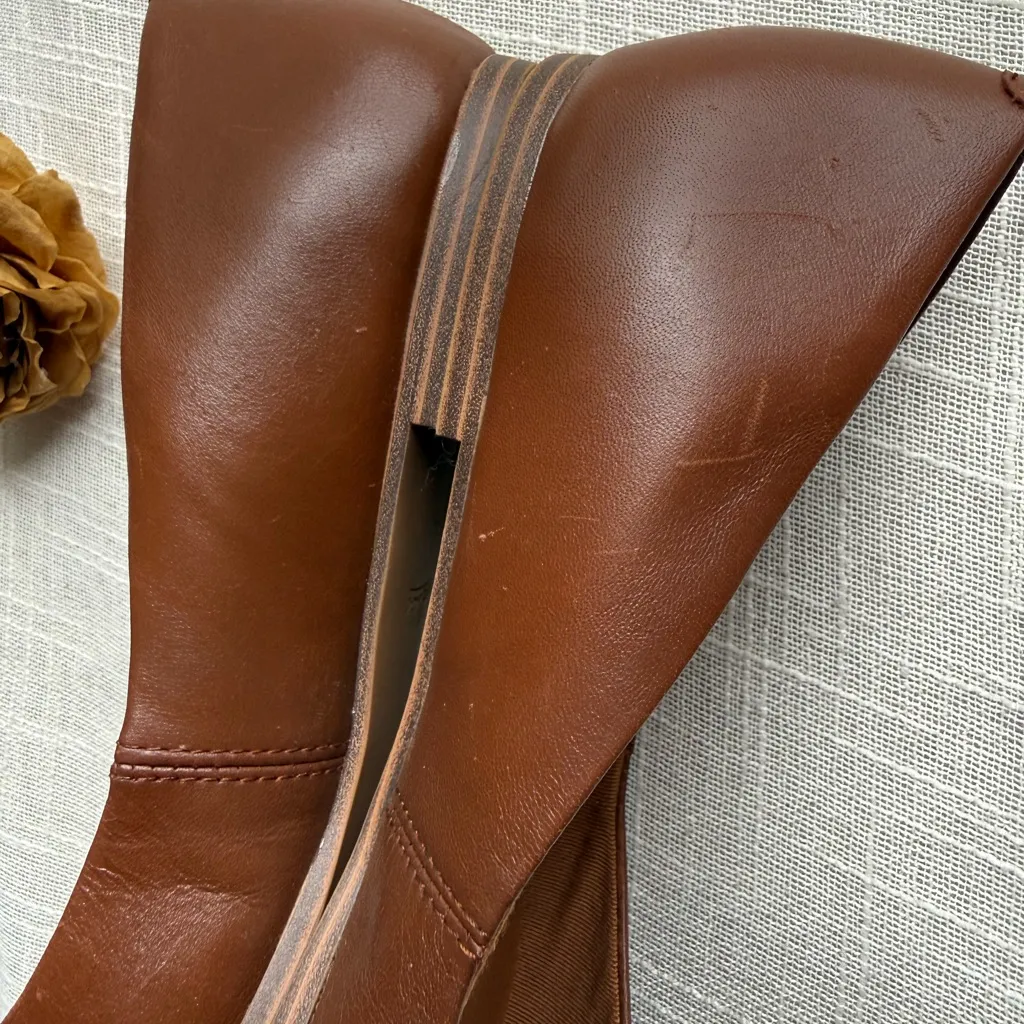 Zodiac Hill Snake Embossed Pointed Toe Flat - Image 9