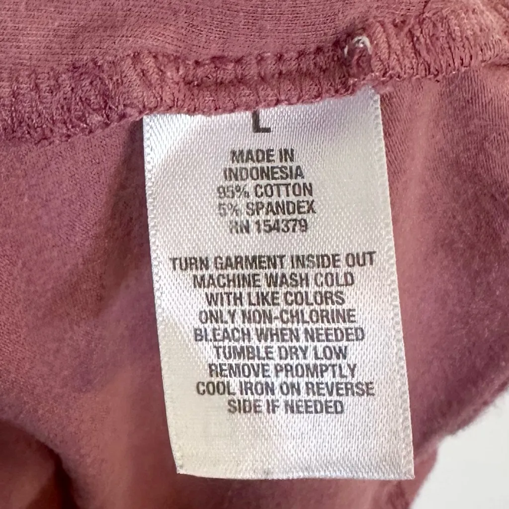 Aeropostale Dusty Rose Seriously Soft Cropped Bungee Cami - Size: Large - Image 3