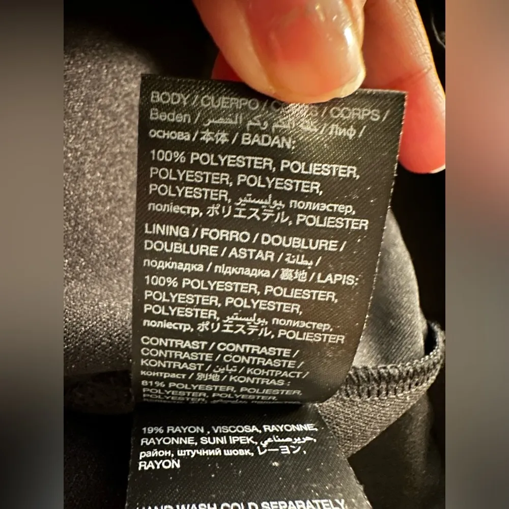 Bebe Y2K Rina Black Sporty Mesh Fit Flare Dress Womens XS Zip Up MSRP $129 2000s - Image 5