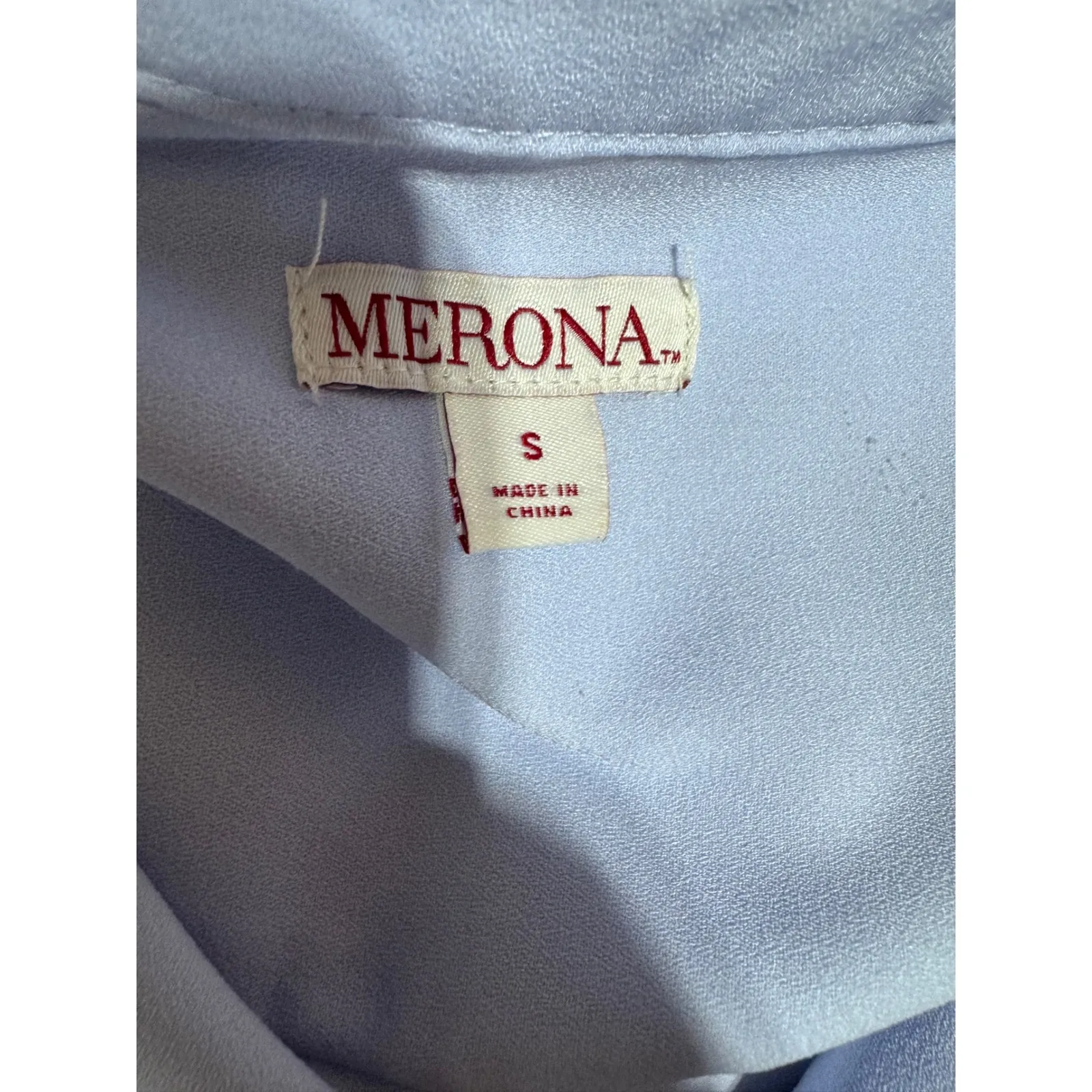 Merona Womens S Sleeveless Blue Leaf Print Tunic Dress - Image 9