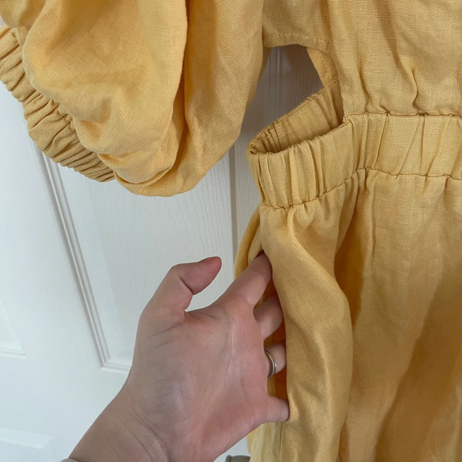 Sovere Noble Mini Dress in Buttercup Yellow Size M - Image 6