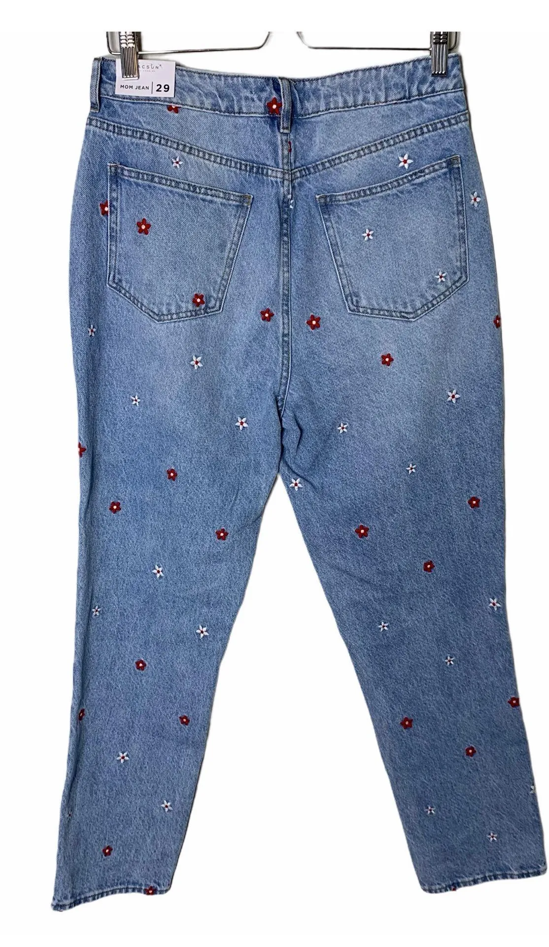 PacSun Red Daisy Mom Jeans - Image 4