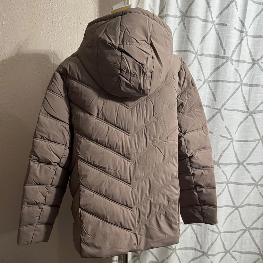 Michael Kors Quilted Puffer Jacket Taupe - Image 8