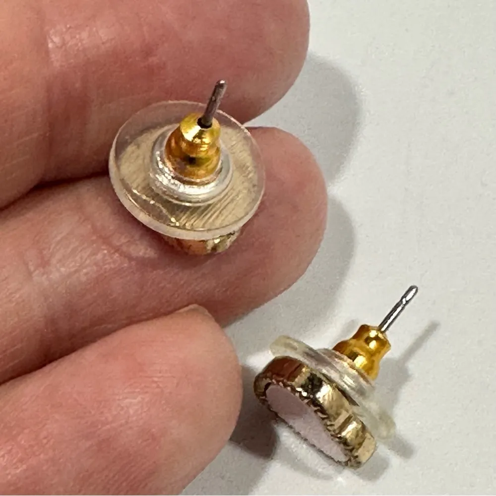 Vintage Victorian Style Floral Heart Earrings Bundle Lot Pink - Image 7