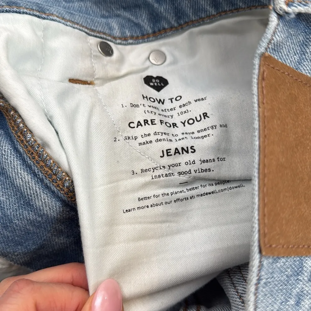 Madewell The Perfect High Waist Rip Tapered Jeans in Bradwell Wash Size 29 - Image 12