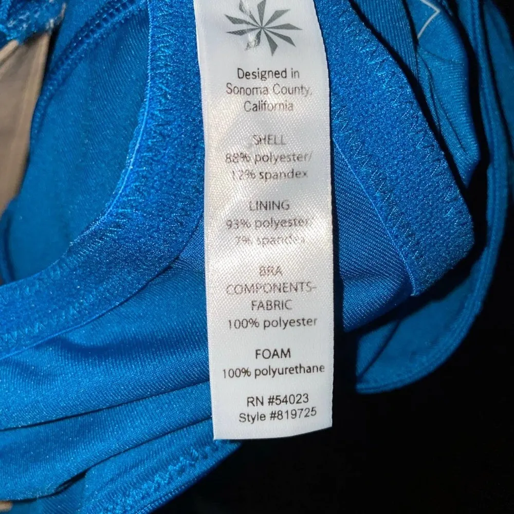 athletic exercise Dress Front Cut Out built in padded bra racerback sz L - Image 92