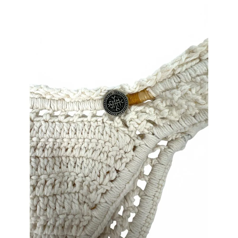 Free People X "she made me" Hand Crochet Bikini Swim Suit Bottom Knit Women M/L - Image 3