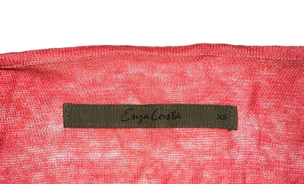 Enza Costa Linen Sleeveless Hi Low Top XS - Image 3