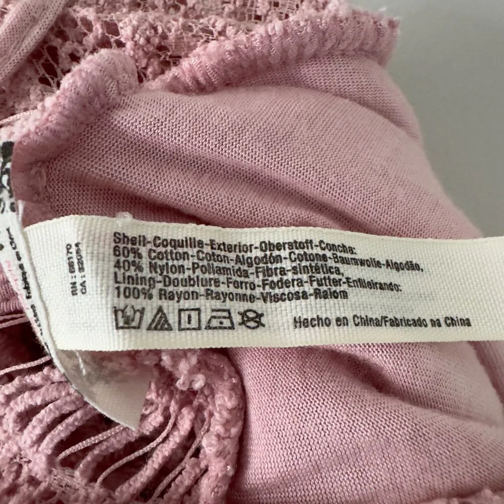 Free People Intimately She's Got It Lace Dress Pink spaghetti strap cotton blend - Image 9