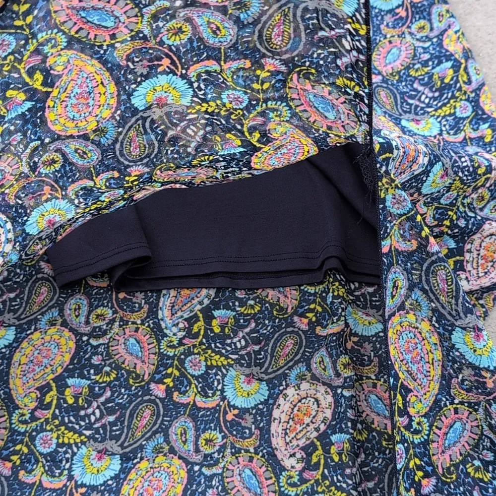 NWT Socialite Sheer Hollow Out Maxi Skirt| Paisley Print Maxi Skirt - Image 7