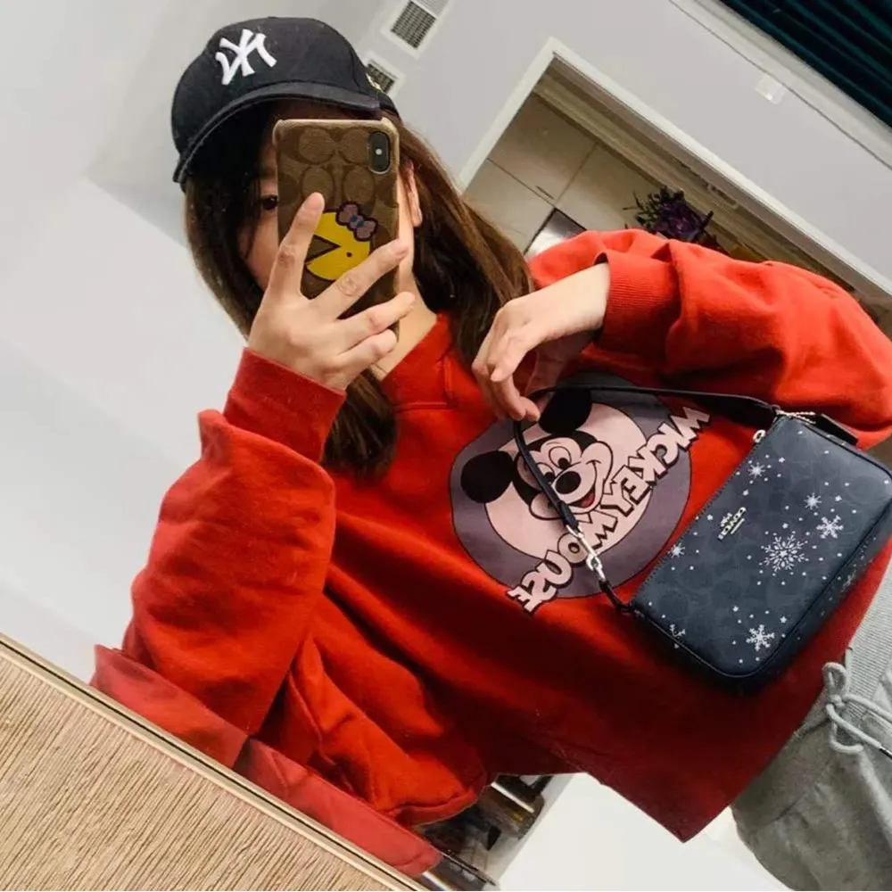 coach Nolita 19 In Signature Canvas With Snowflake Print c0091 - Image 8