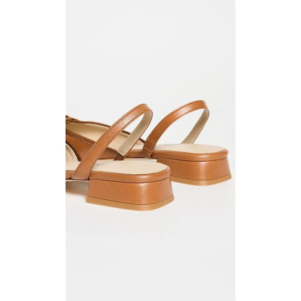 Chelsea Paris Yona Flats in Nutshell 39 with box Womens Low Heel Slingbacks Brown Size 8 - Image 14