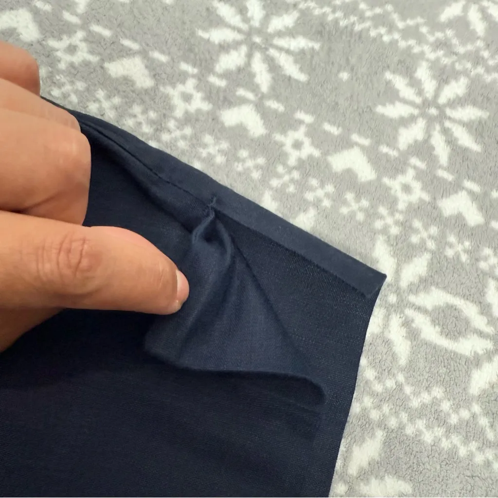 NWOT J. Jill Linen Stretch Slit Hem Pant In Navy 265151 With Pockets Size Medium Blue - Image 11