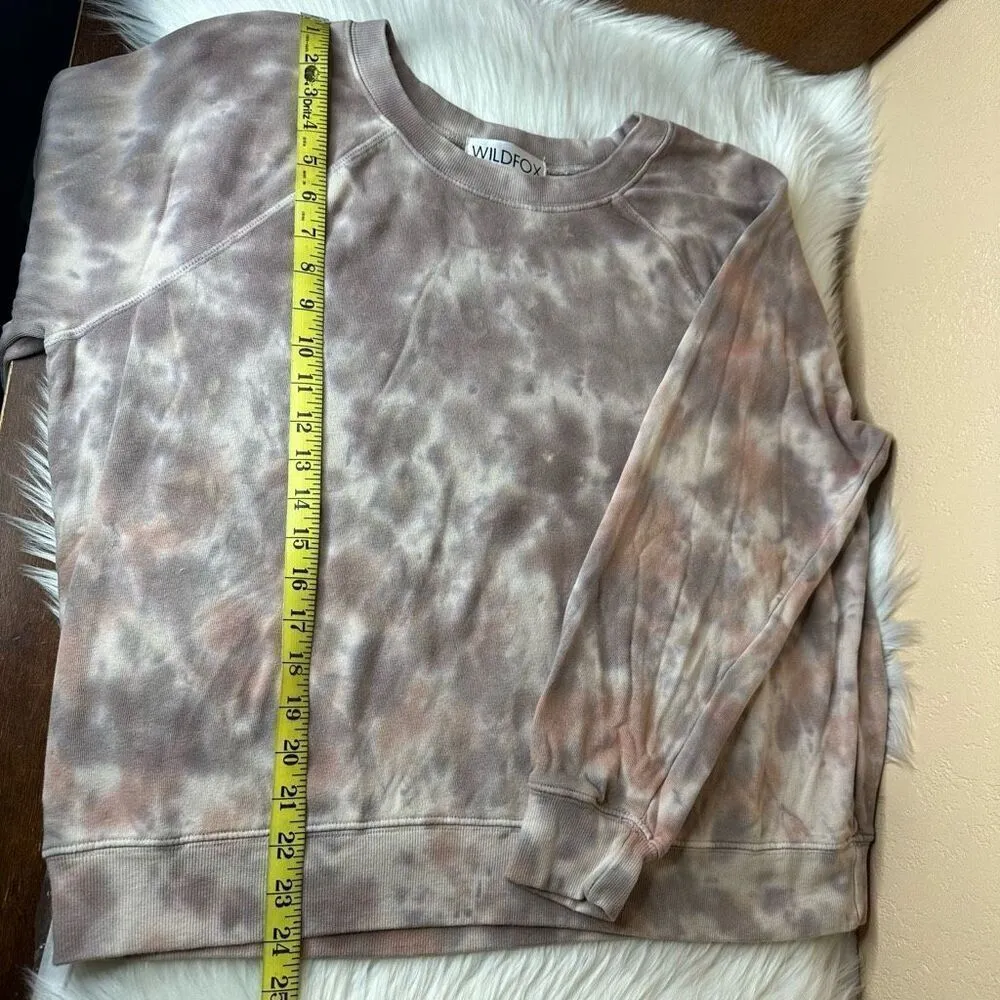 Wildfox Sommers Pullover Oversized Sweatshirt Tie Dye Big Thunder Wash Size Medi - Image 7