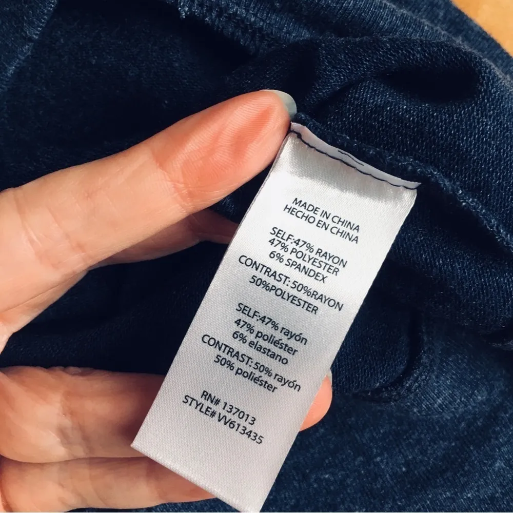 Wildfox “VOTE YES ON THREE DAY WEEKENDS” Lounge Top, Navy Blue, Red, Size XS - Image 7