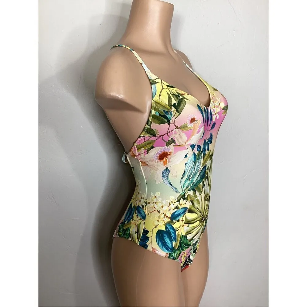 New. PQ Pilyq floral one piece swimsuit. Small . Retails $149 - Image 8