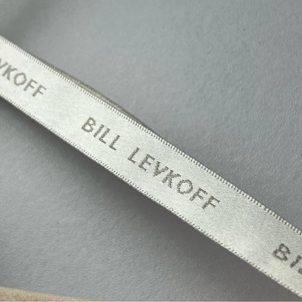 Bill Levkoff Bridesmaid High Neck Champagne Satin Gown Dress 1614 - Image 10