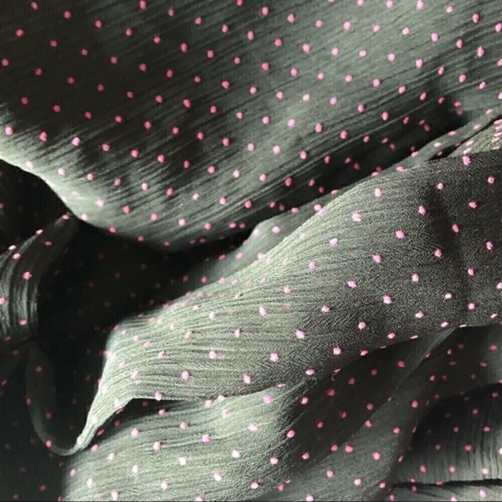 NBD  Averie Polka Dot Midi Wrap Dress Black Sz Small NWT - Image 10