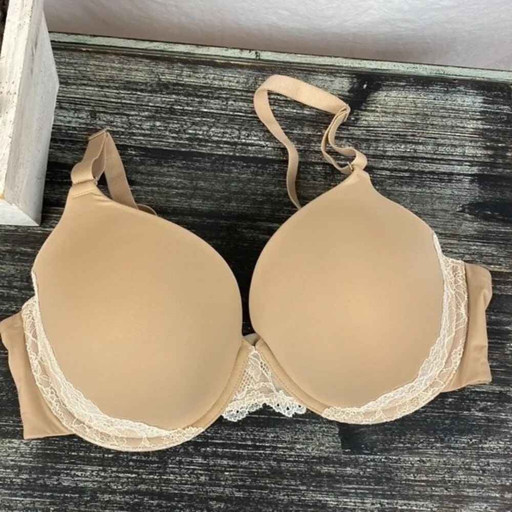 Soma Nude Memorable Full Coverage Lace Trim Underwire Bra 38C - Image 3