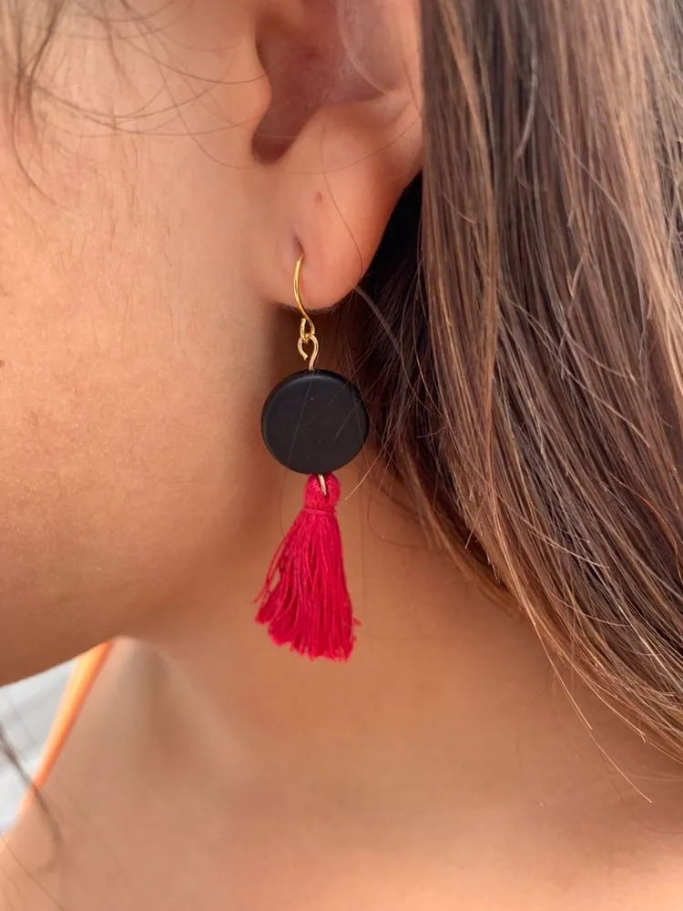 Homemade Tassel Earrings - Image 2