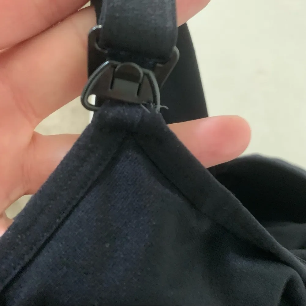 ilovesla 2x woman nursing bra spandex shirt down to above pubic area Black - Image 3