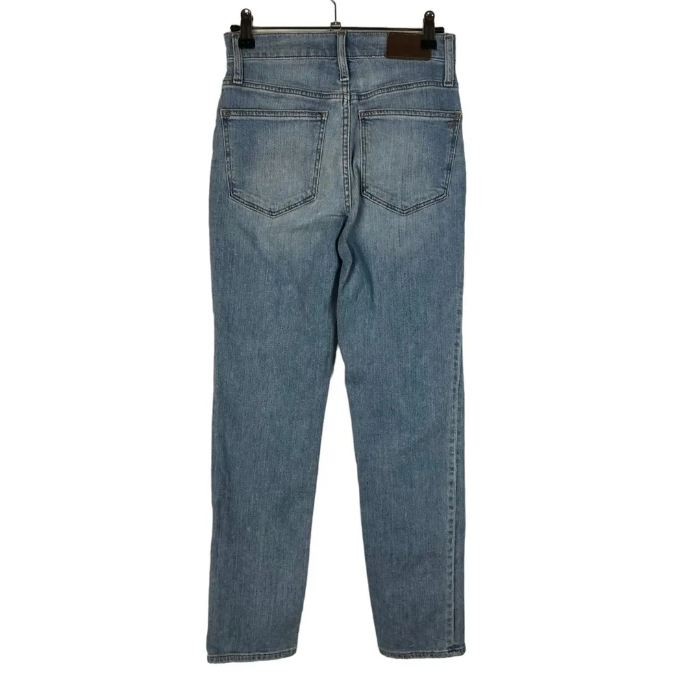 Madewell Classic Straight Leg Light Nearwood Wash Jeans 24 - Image 3