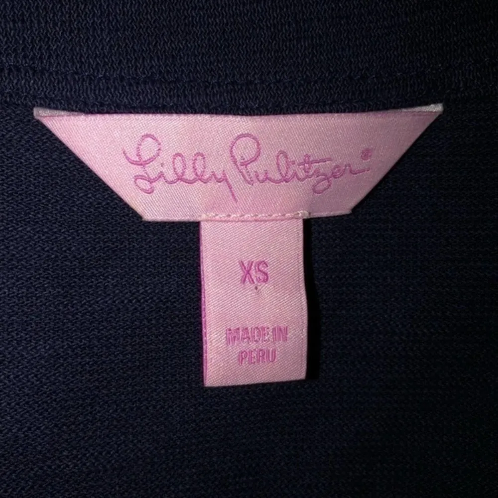 Lilly Pulitzer True Navy Westley Tunic XS EUC - Image 4