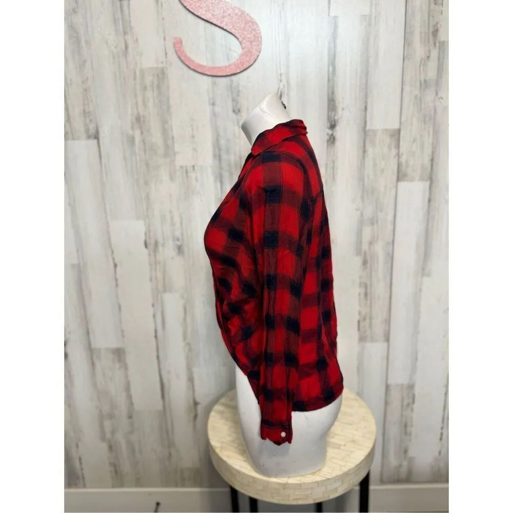 Hollister plaid blouse size XS - Image 3