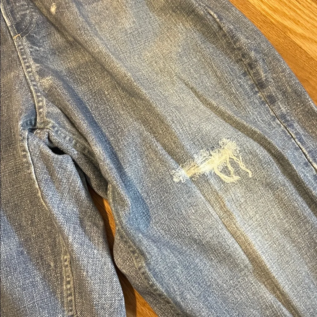 Rag & Bone Miramar Denim Print Cotton Terry Joggers Sz XL - Image 6