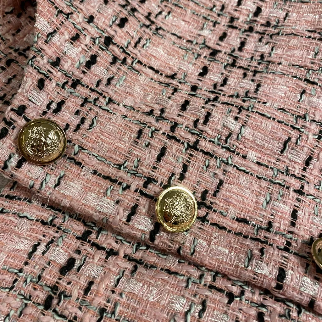 SHEIN Pink + White Tweed Set - Image 4