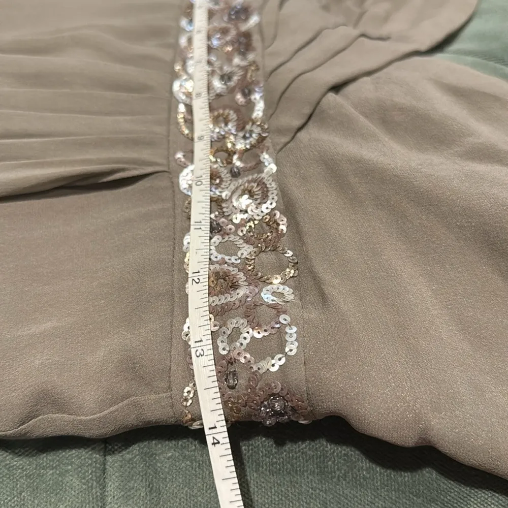 Vintage Y2K BCBG maxazria chiffon maxi dress with sequins detail size 4 - Image 11