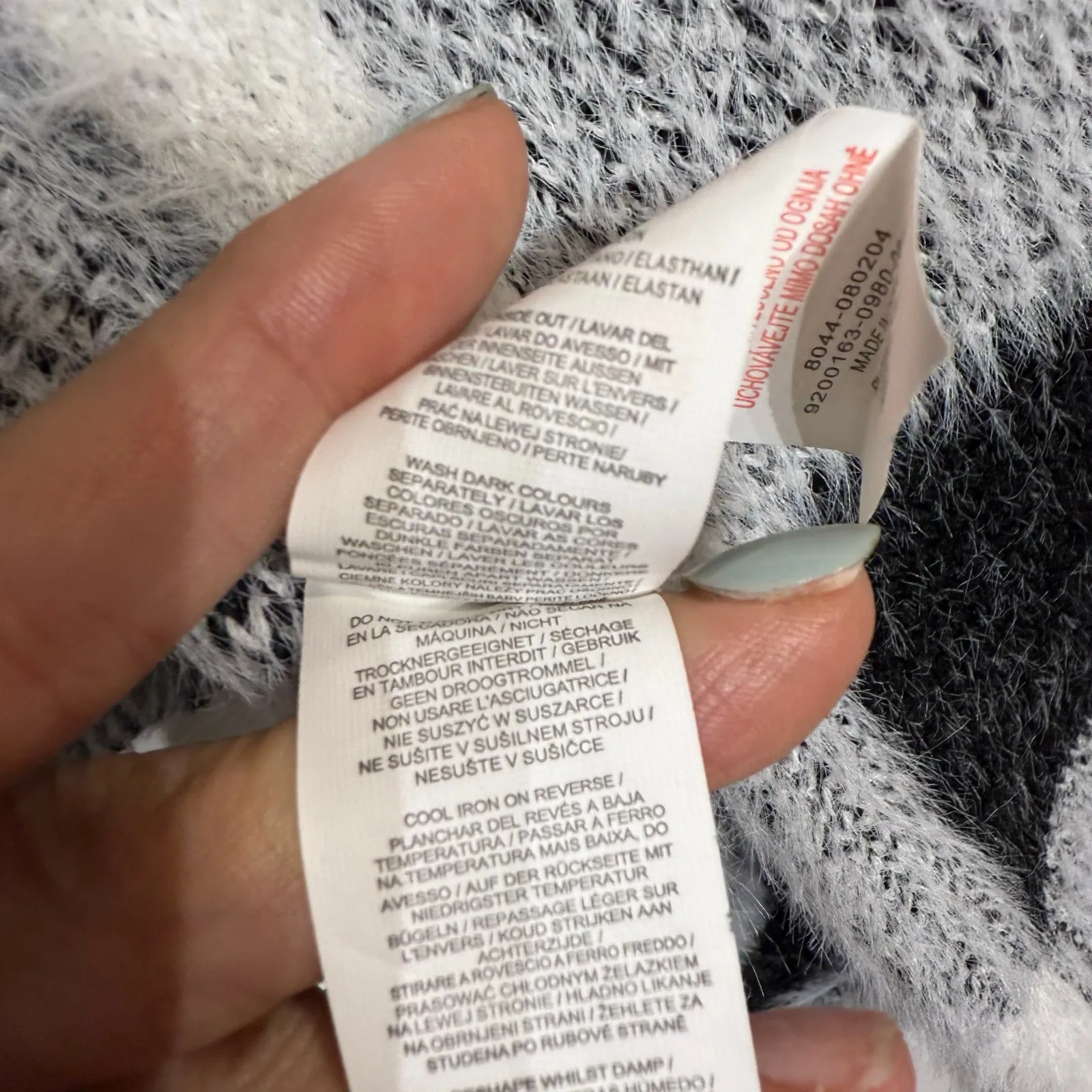 Primark  White Buffalo Check Two-Button Oversized Coat Sz XS NWOT - Image 8