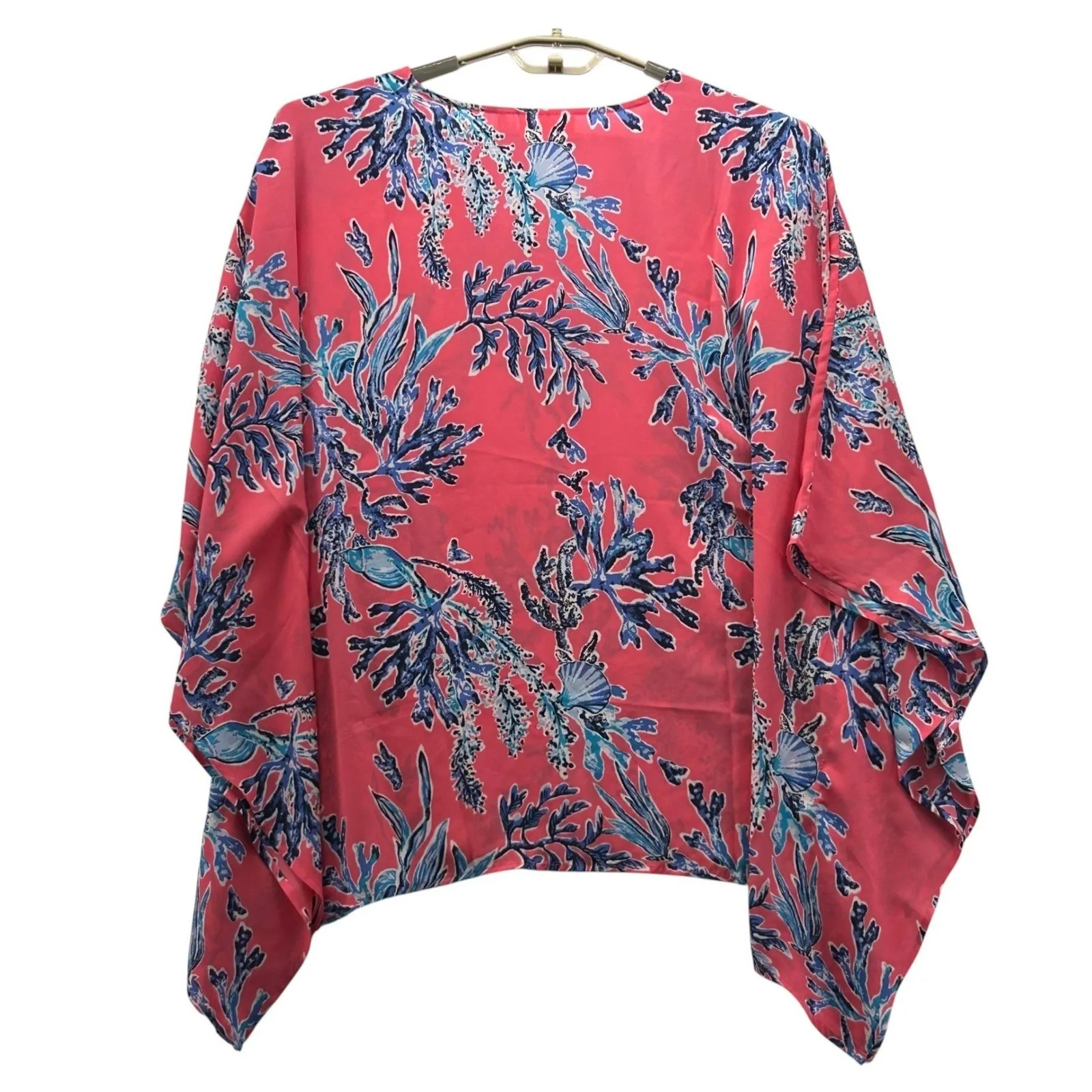 Belle by Kim Gravel Butterfly Kimono Top Pink 2X - Image 2