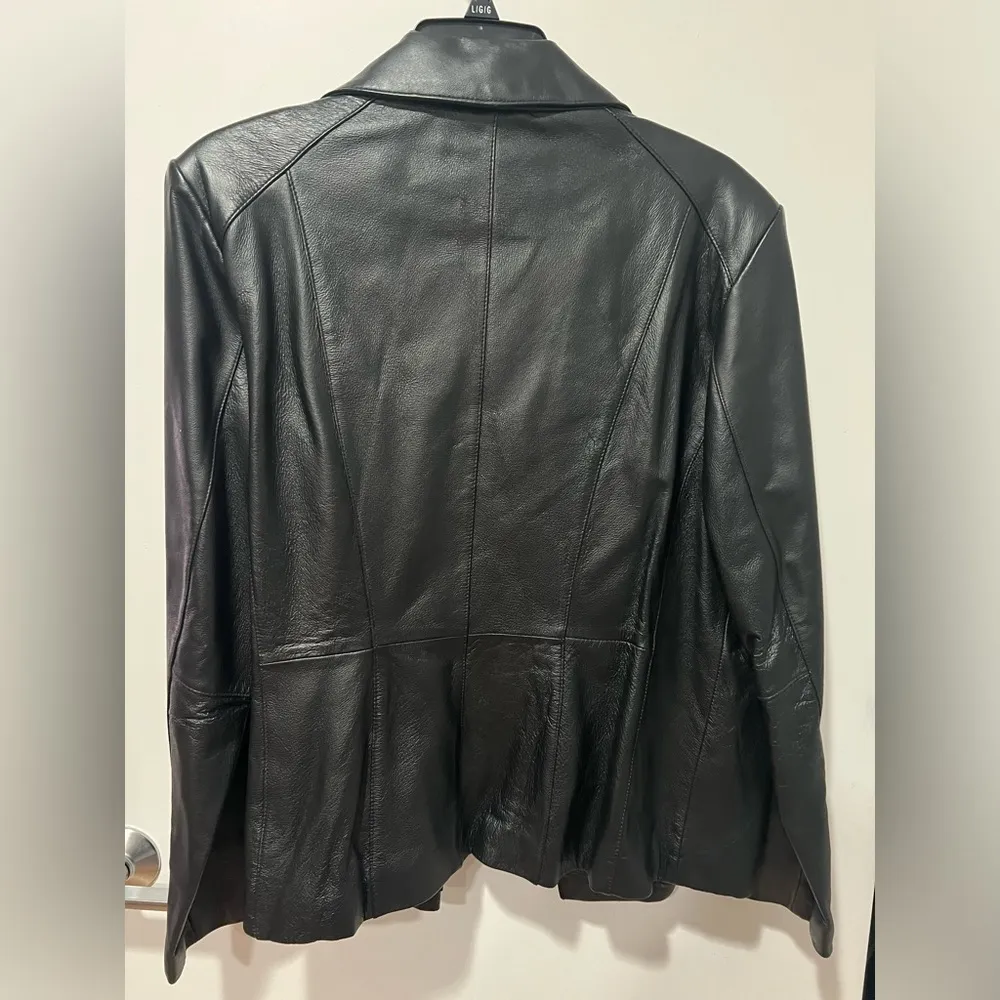 Vintage Y2K leather jacket - Image 4