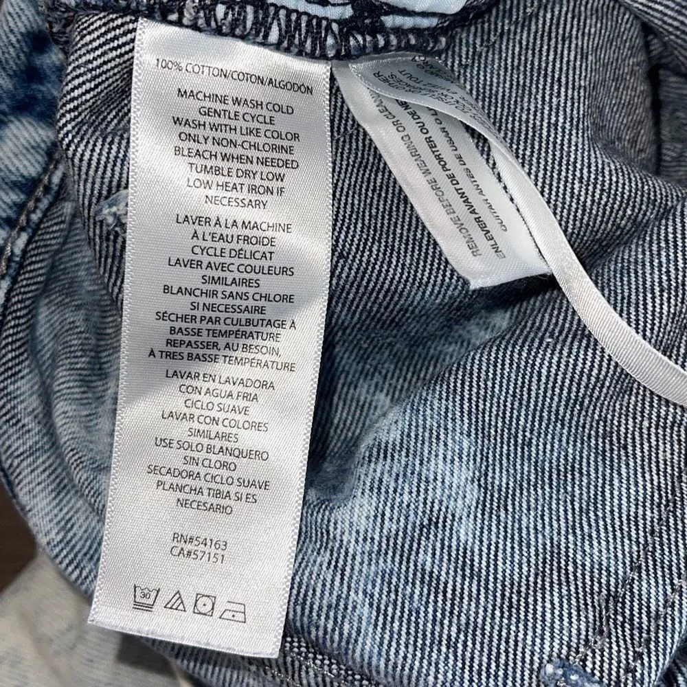 Calvin Klein Womens Distressed Jeans Ankle Denim Light‎ Wash 100% Cotton Size 25 - Image 7