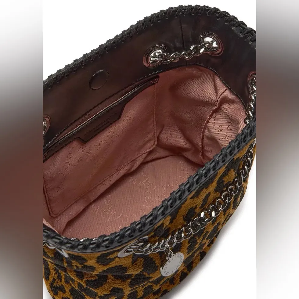 Stella McCartney Falabella Leopard Jacquard Italian Shoulder Bag NEW $1,275 - Image 13