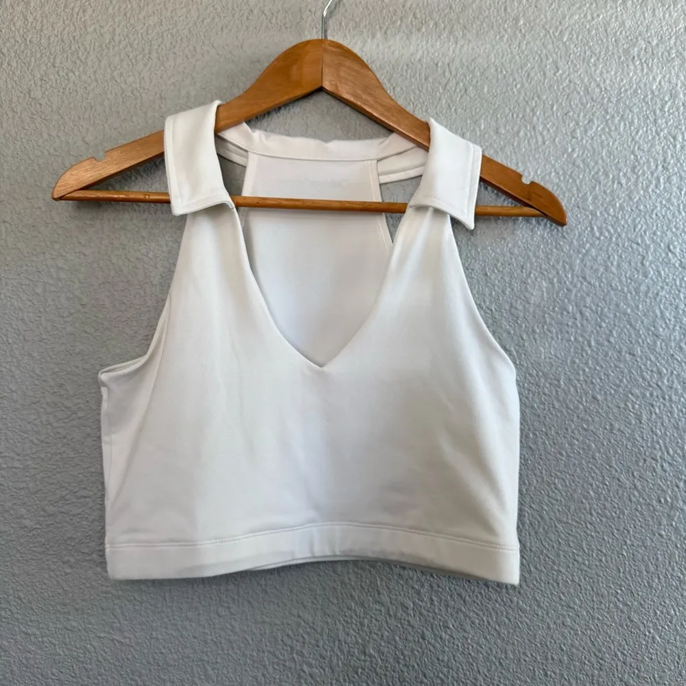 Outdoor‎ Voices Warmup Collared Crop Top Size Medium - Image 2