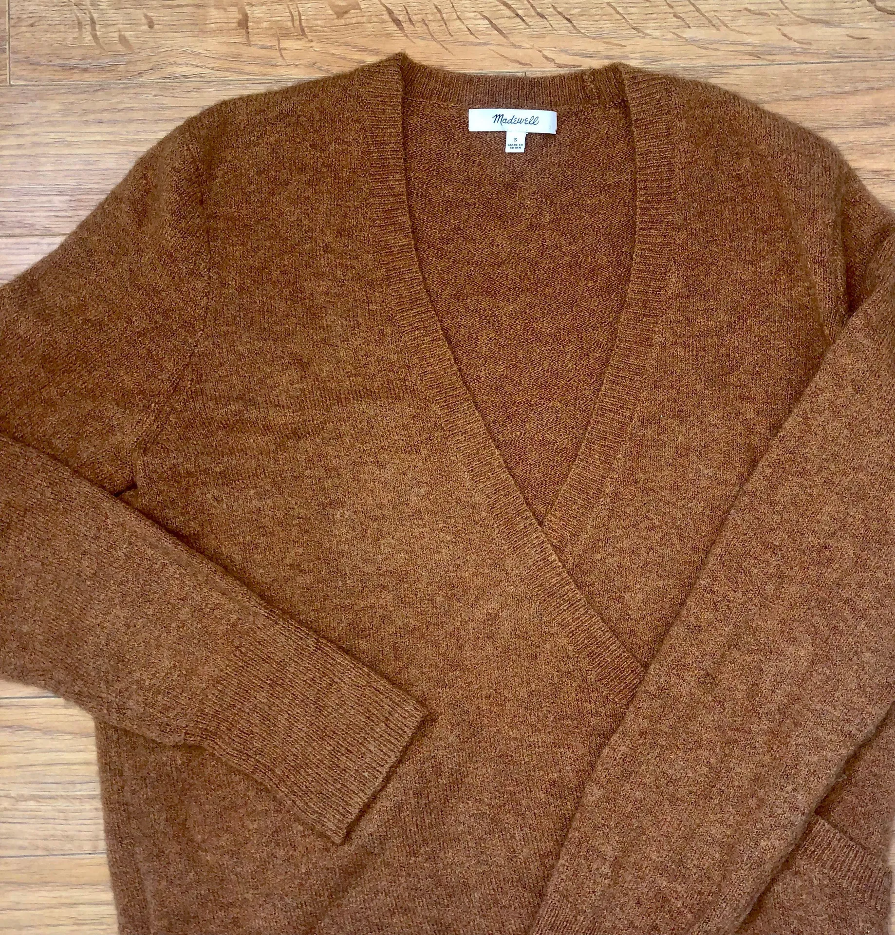 Wrap-Front Pullover Sweater - Image 2