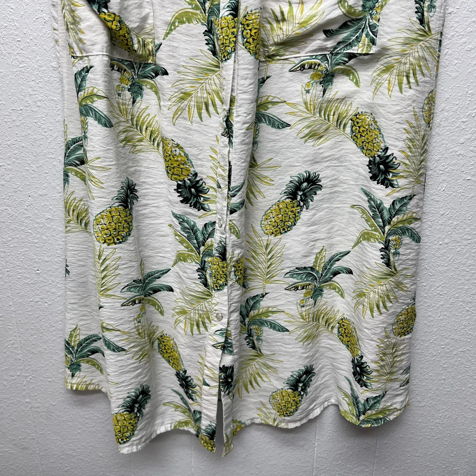 Ekouaer Novelty Tropical Tunic Maxi Dress Women Large Button Front Coastal Beach - Image 5