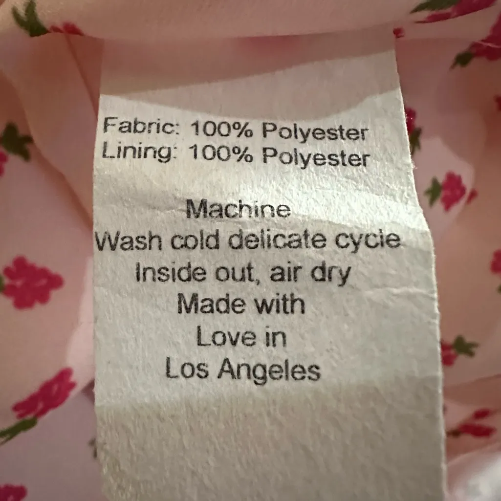 RESA Max Mini Dress Summerland XS Floral Print Pink Orange Smocked Back - Image 11