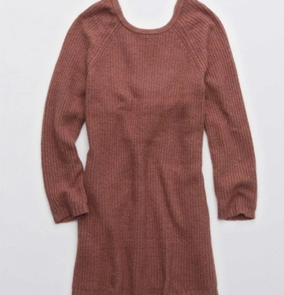 twist back sweater dress - Image 3