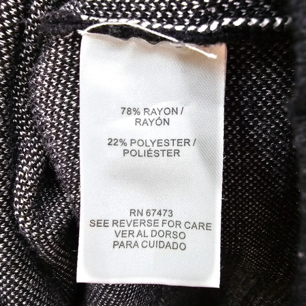 Gabby Skye Black‎ Cream Floral Knee Length Executive Party Dress Medium - Image 7