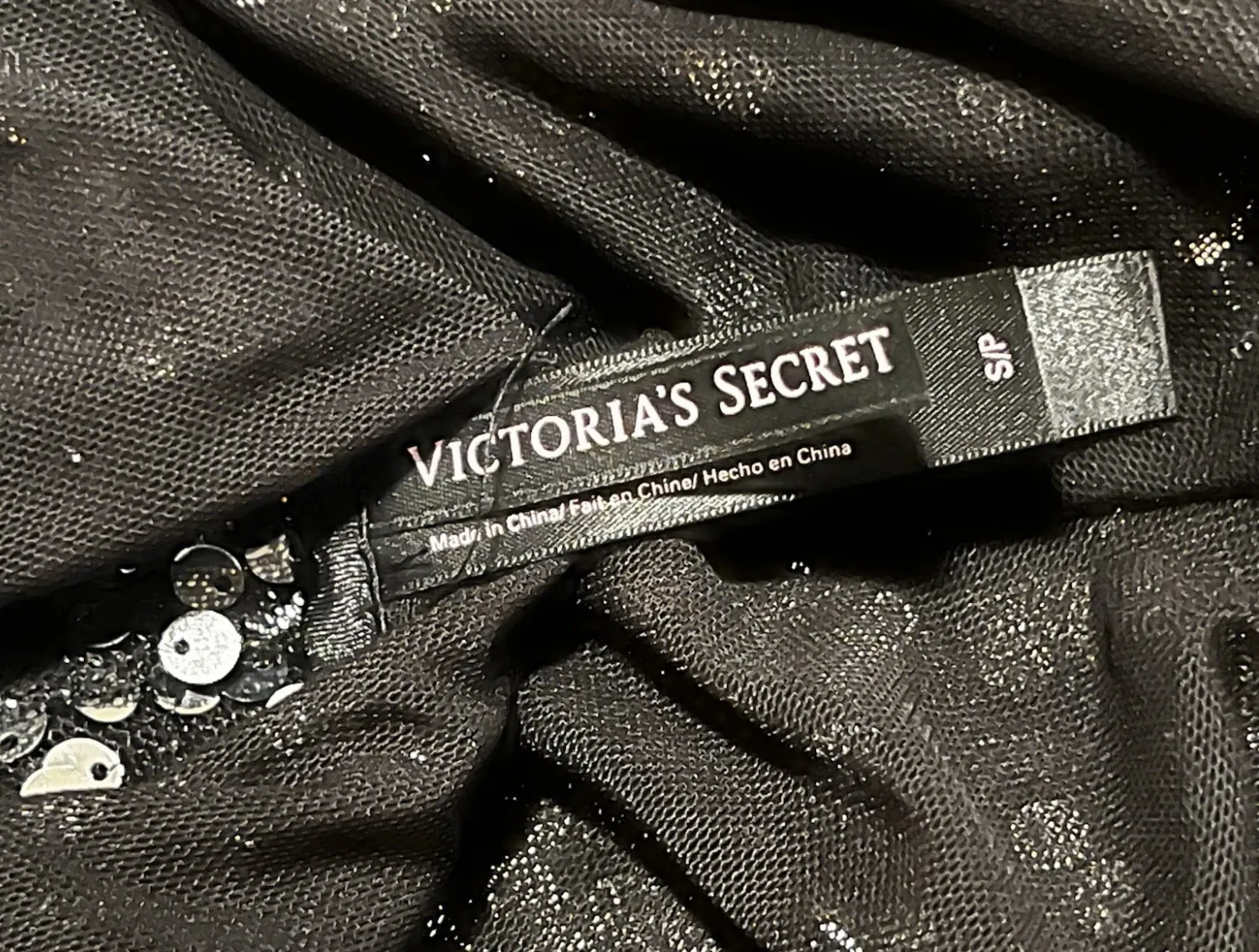 Womens small VICTORIA SECRET SEXY SEQUIN MICRO MINI PARTY DRESS /TUNIC HALTER - Image 9