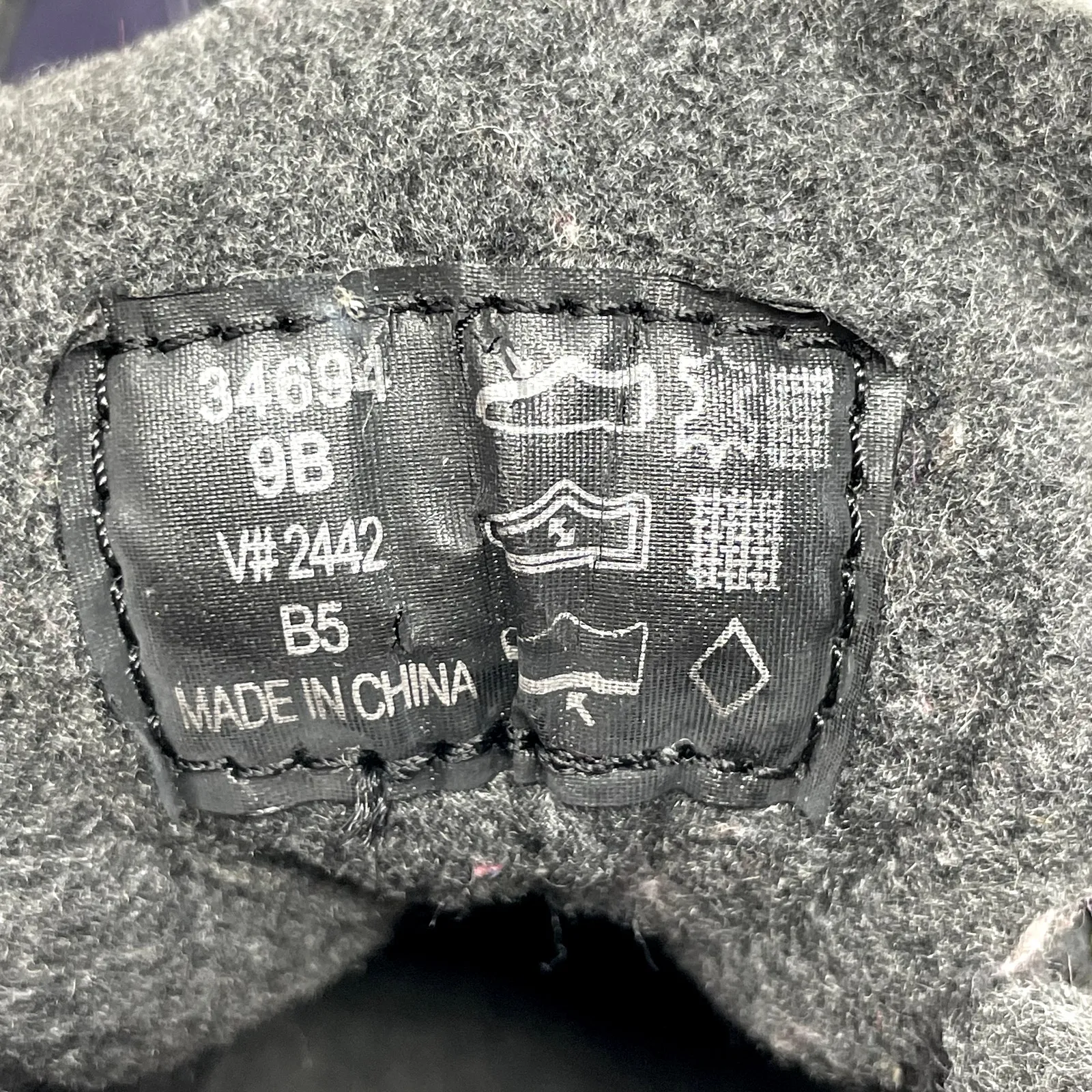 Lands' End Blue Purple Suede Quilted Walking Hiking Sneakers Womens 9 - Image 8