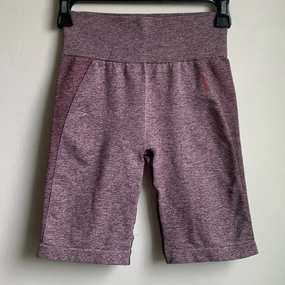 Gymshark Flex Cycling Shorts (Sz S) Berry Marled/ Rose Pink - Image 2